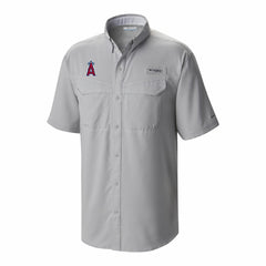 Los Angeles Angels Columbia Omni-Wick Low Drag Offshore Button-Up Shirt - Gray - Columbia Online