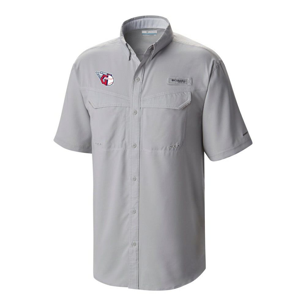 Cleveland Guardians Columbia Omni-Wick Low Drag Offshore Button-Up Shirt - Gray - Columbia Discount
