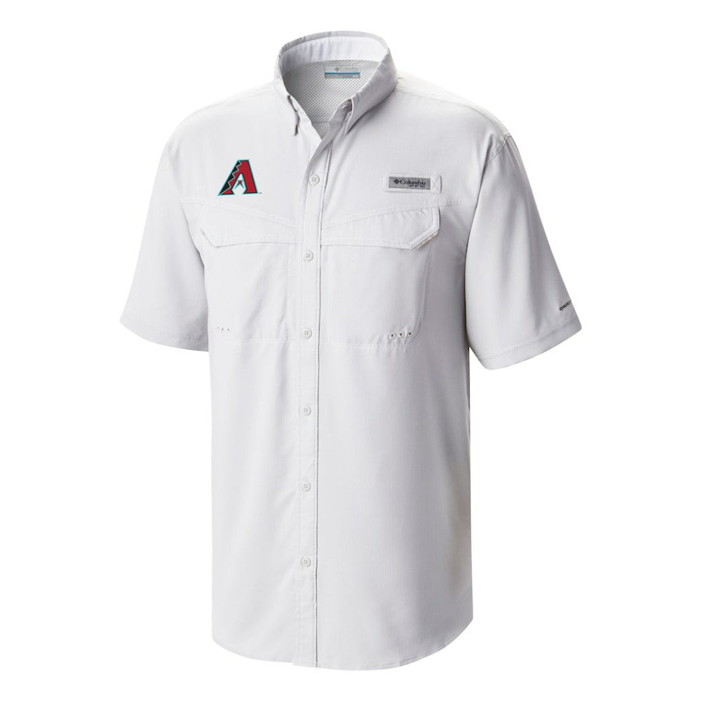 Arizona Diamondbacks Columbia Omni-Wick Low Drag Offshore Button-Up Shirt - White - Columbia Lifestyle