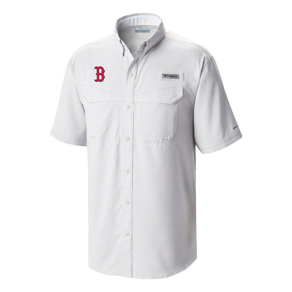 Boston Red Sox Columbia Omni-Wick Low Drag Offshore Button-Up Shirt - White - Columbia Online
