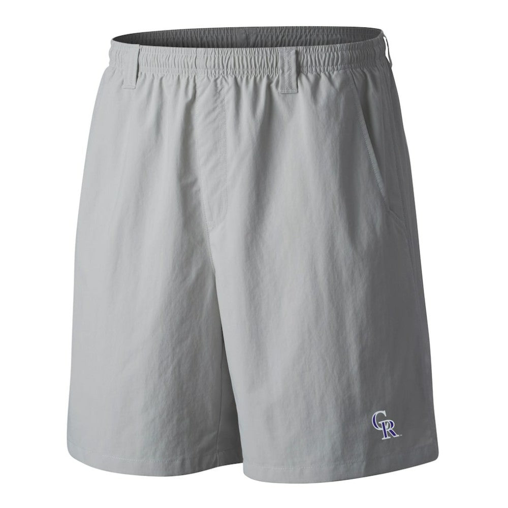 Colorado Rockies Columbia PFG Backcast III Water Shorts - Gray - Columbia Lifestyle