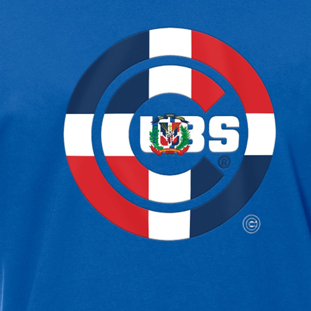 Chicago Cubs New Era Dominican Republic Flag Logo T-Shirt - Royal - New Era Lifestyle
