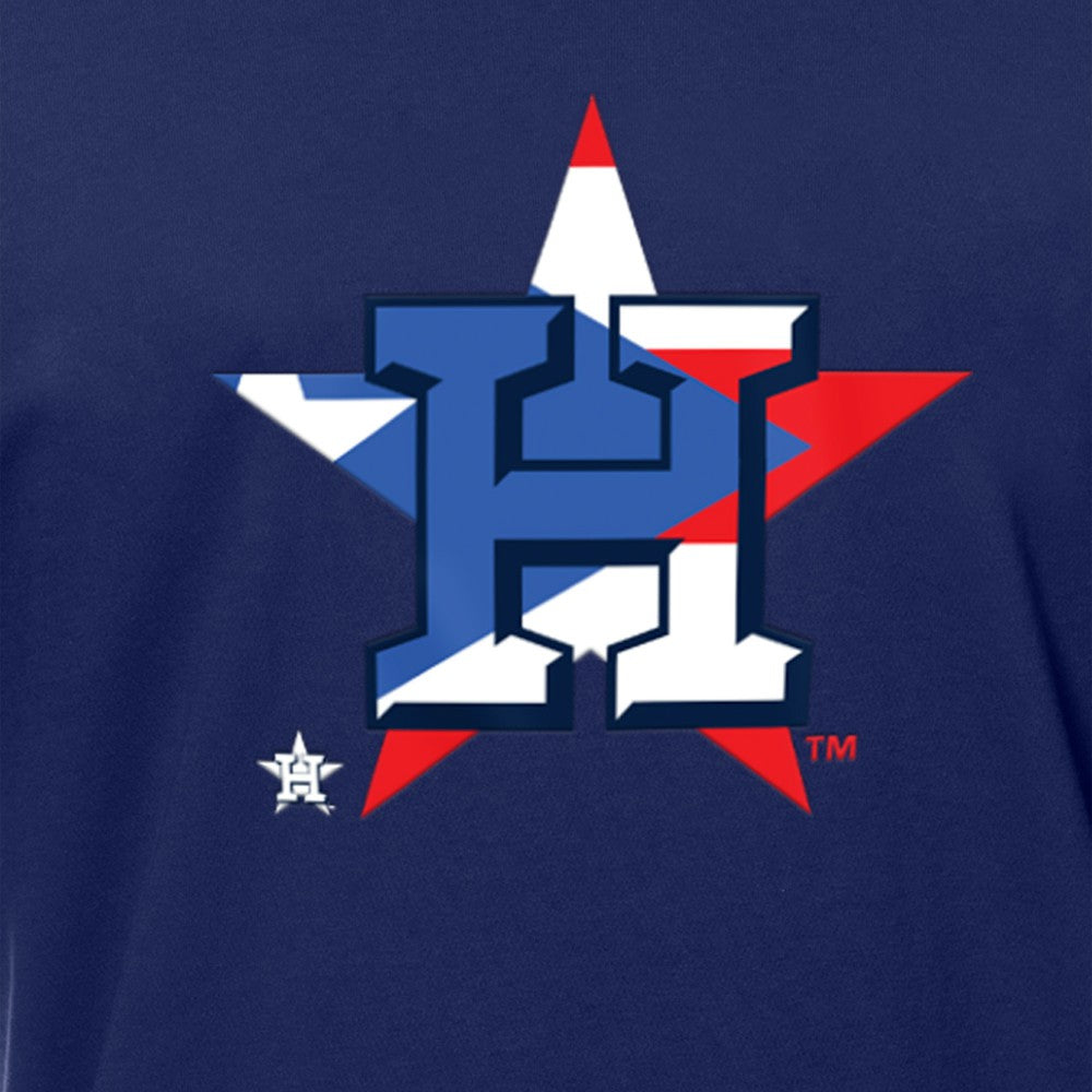 Houston Astros New Era Puerto Rican Flag Logo T-Shirt - Navy - New Era on Sale