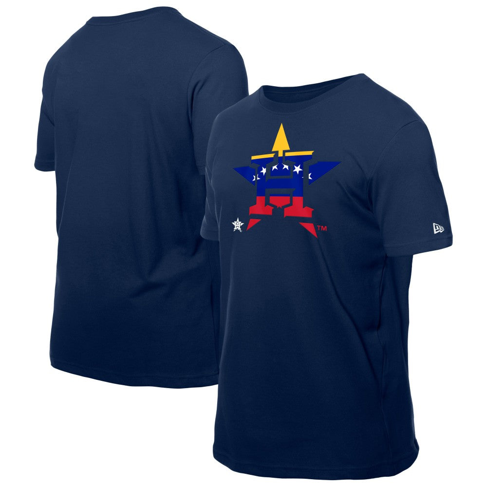 Houston Astros New Era Venezuelan Flag Logo T-Shirt - Navy - New Era Sale