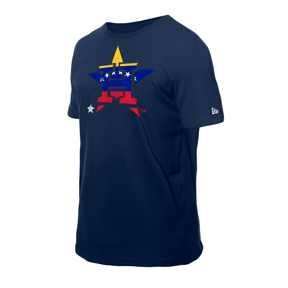 Houston Astros New Era Venezuelan Flag Logo T-Shirt - Navy - New Era Sale