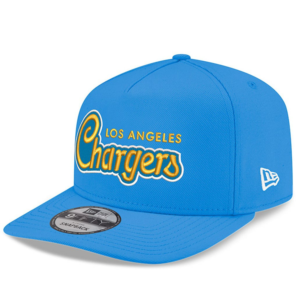 Los Angeles Chargers New Era Charger Power A-Frame 9FIFTY Snapback Hat Powder Blue