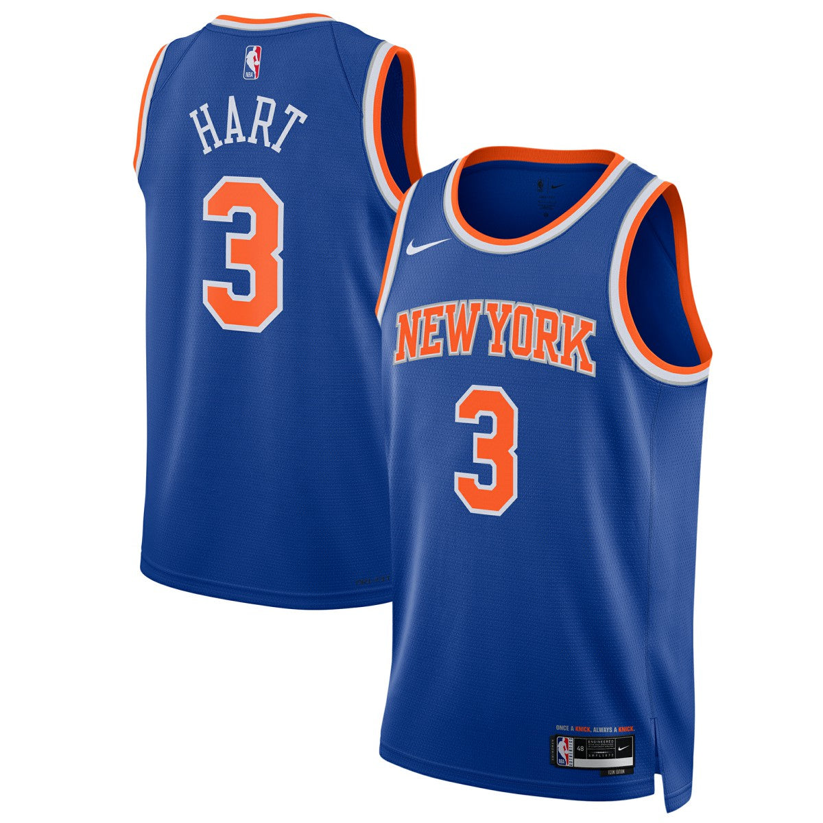Josh Hart New York Knicks Unisex Swingman Player Jersey Icon Edition Blue | Nike Near Me