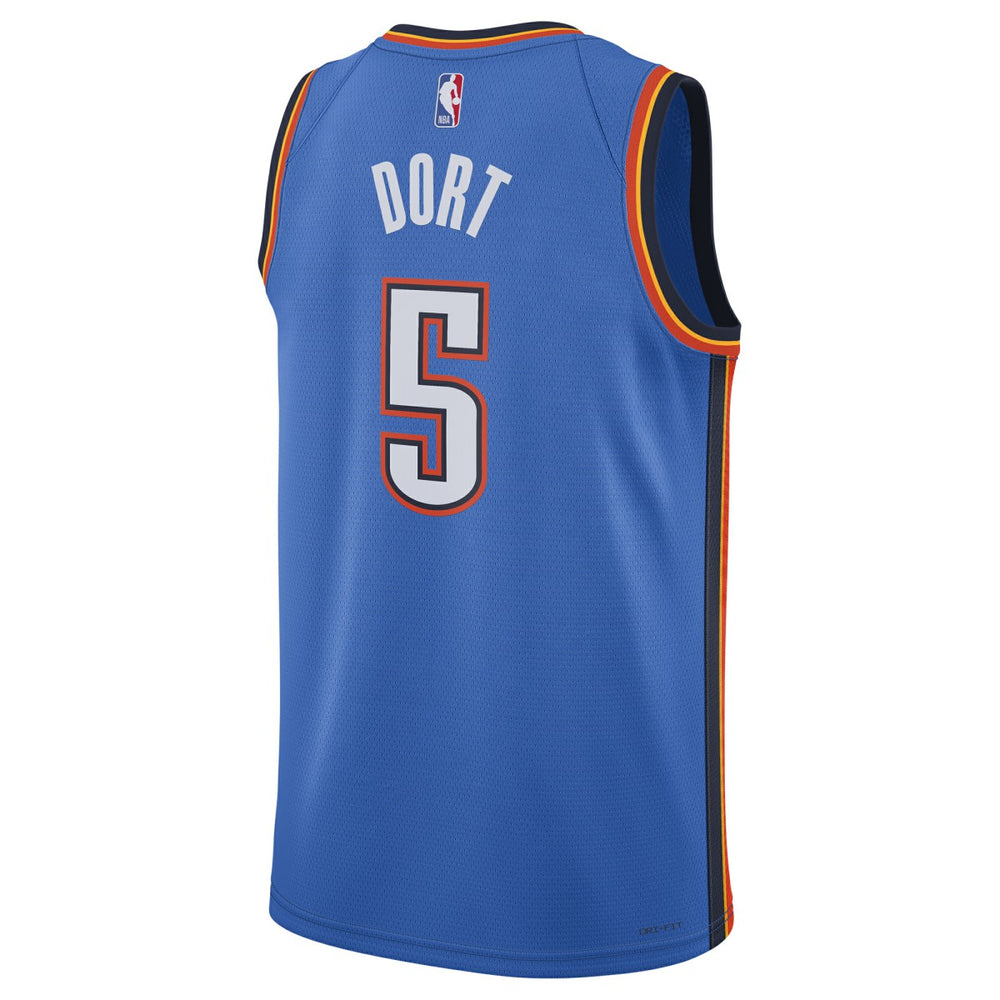 Luguentz Dort Oklahoma City Thunder Unisex Swingman Player Jersey Icon Edition Blue | Nike Lifestyle