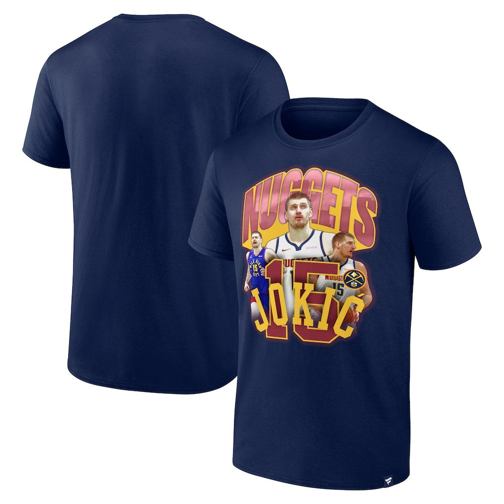 Nikola Jokic Denver Nuggets Notorious 4.0 T-Shirt for sale Navy | Fanatics outlet