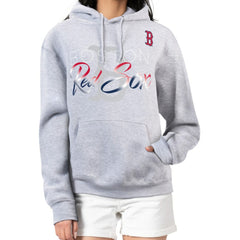 Boston Red Sox G-III 4Her by Carl Banks Women's Shadow Logo Graphic Pullover Hoodie - Heather Gray - MLB Online