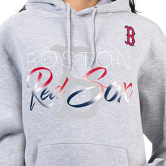 Boston Red Sox G-III 4Her by Carl Banks Women's Shadow Logo Graphic Pullover Hoodie - Heather Gray - MLB Online