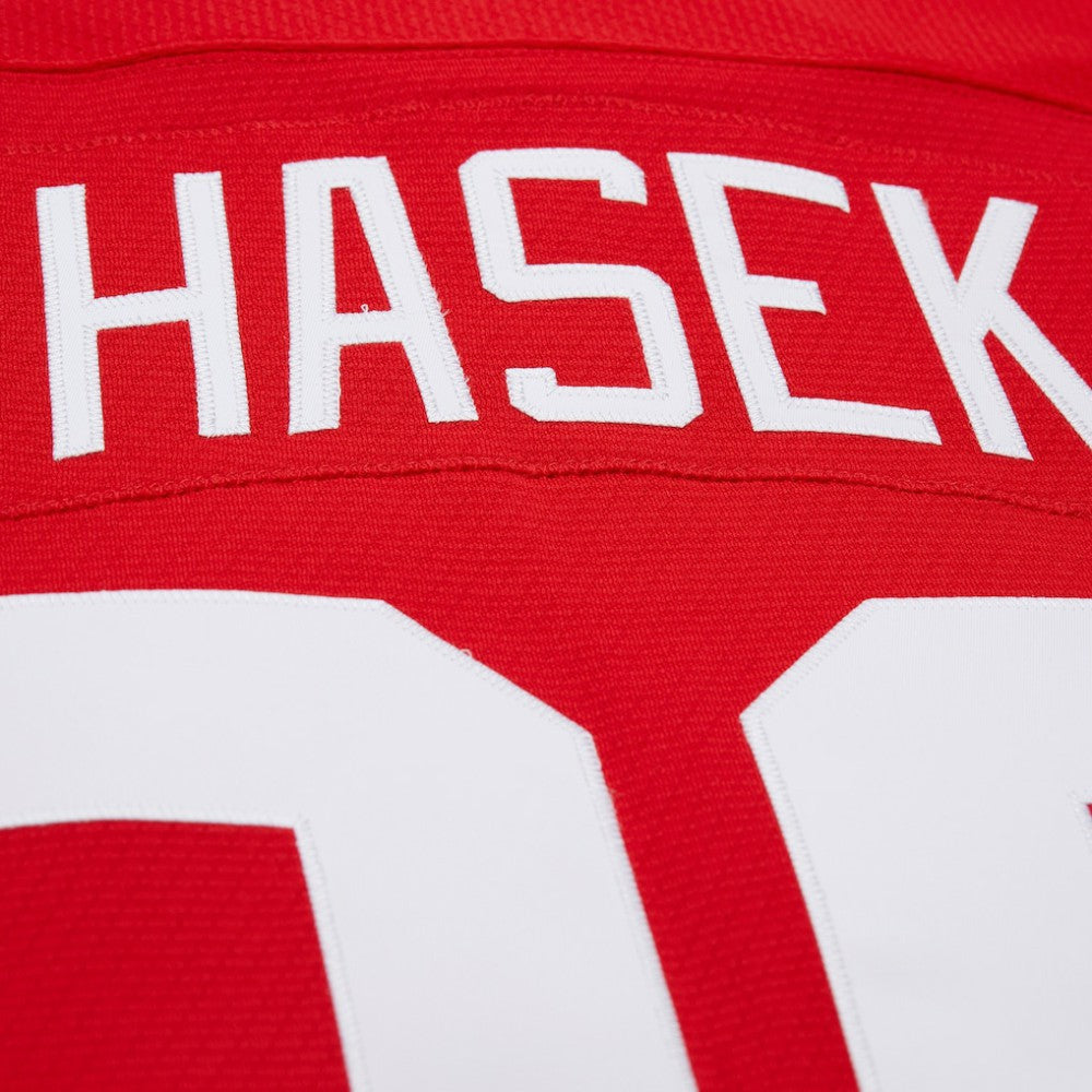 Dominik Hasek Detroit Red Wings Mitchell & Ness 2007-08 Power Play Jersey - Red - NHL 203116623