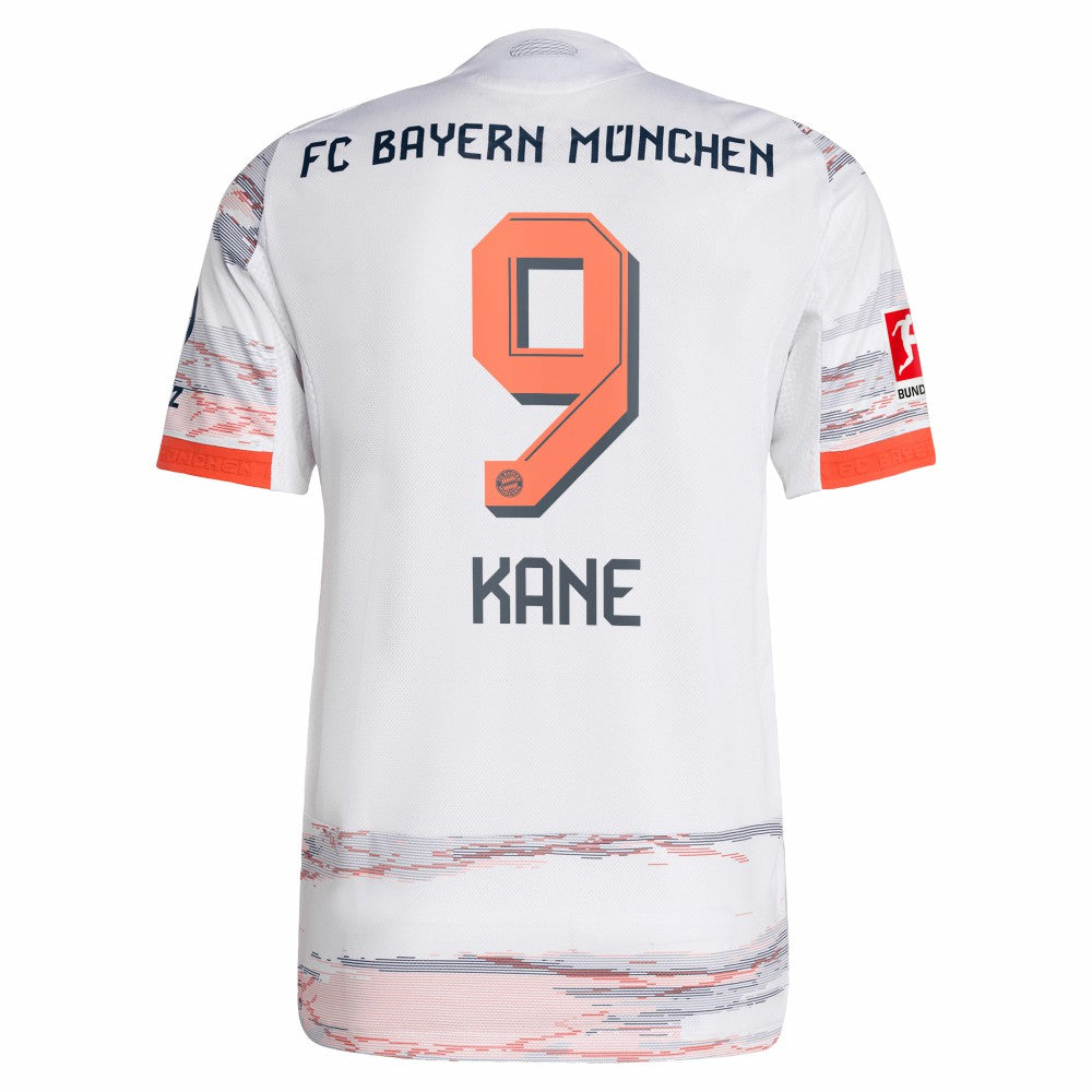 Harry Kane Bayern Munich 2025/26 Away Player Jersey White - Adidas