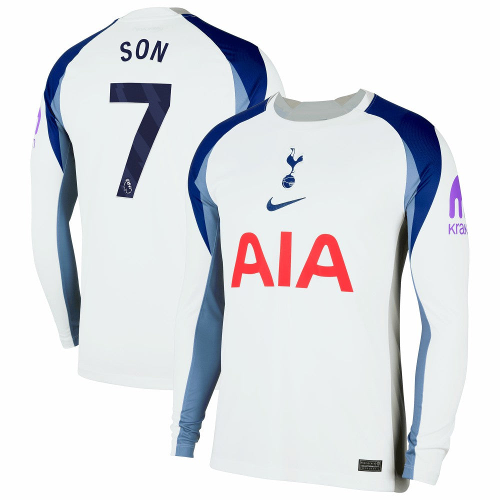 Son Heung-Min Tottenham Hotspur 2025/26 Home Replica Long Sleeve Jersey White - Nike Discount