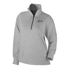 New York Mets Columbia Women's Birchwood Hills Quarter-Zip Pullover - Gray - Columbia Sale