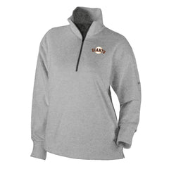 San Francisco Giants Columbia Women's Birchwood Hills Quarter-Zip Pullover - Gray - Columbia Lifestyle