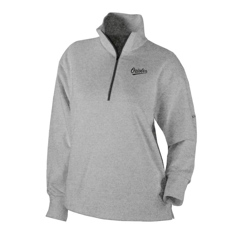 Baltimore Orioles Columbia Women's Birchwood Hills Quarter-Zip Pullover - Gray - Columbia Online