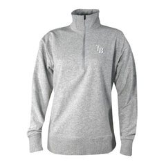 Tampa Bay Rays Columbia Women's Birchwood Hills Quarter-Zip Pullover - Gray - Columbia on Sale
