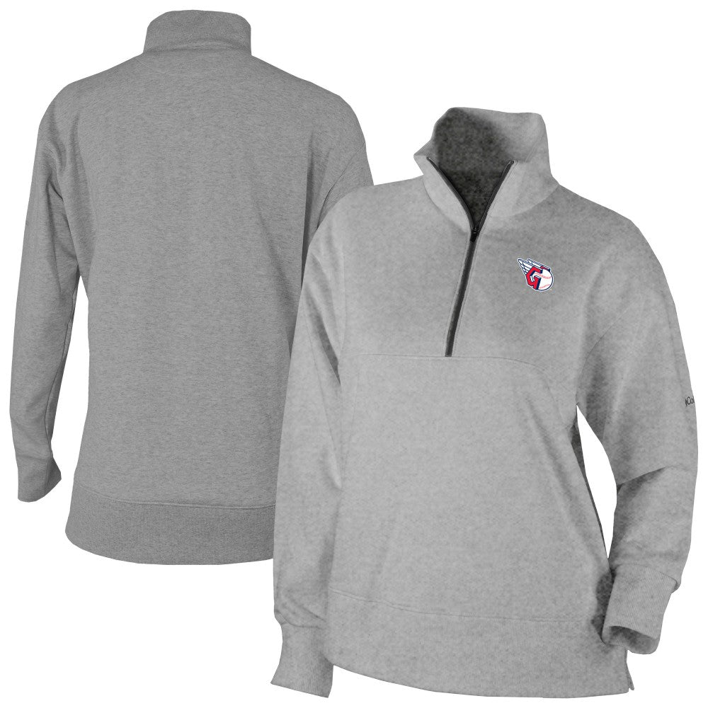 Cleveland Guardians Columbia Women's Birchwood Hills Quarter-Zip Pullover - Gray - Columbia Discount