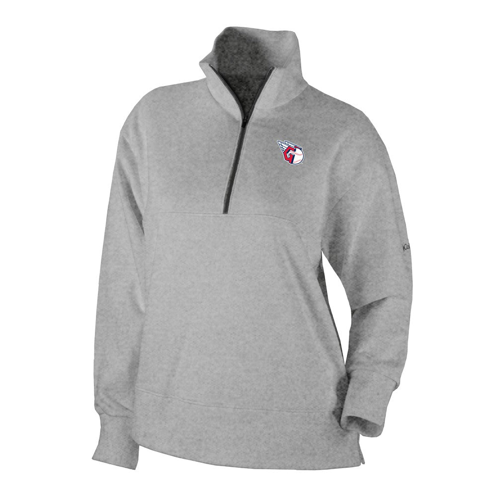 Cleveland Guardians Columbia Women's Birchwood Hills Quarter-Zip Pullover - Gray - Columbia Discount