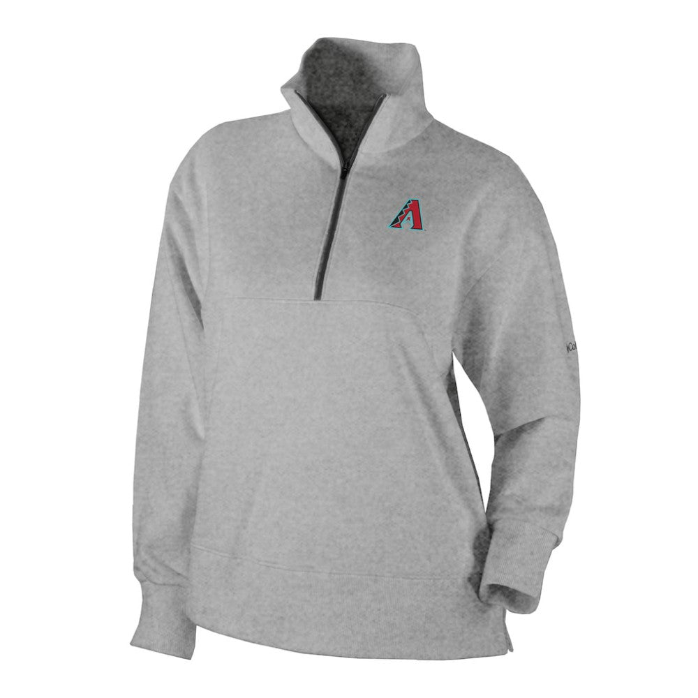 Arizona Diamondbacks Columbia Women's Birchwood Hills Quarter-Zip Pullover - Gray - Columbia Sale