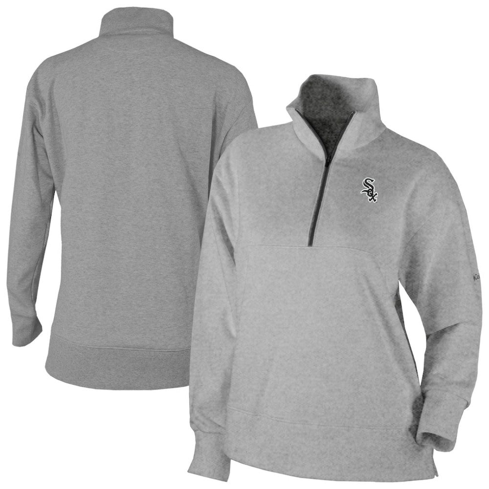 Chicago White Sox Columbia Women's Birchwood Hills Quarter-Zip Pullover - Gray - Columbia Sale