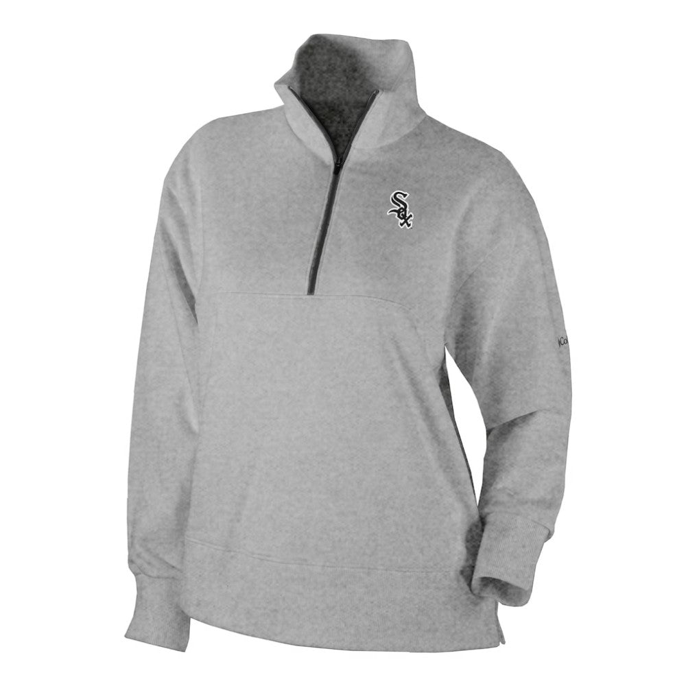Chicago White Sox Columbia Women's Birchwood Hills Quarter-Zip Pullover - Gray - Columbia Sale
