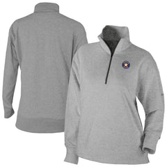 Houston Astros Columbia Women's Birchwood Hills Quarter-Zip Pullover - Gray - Columbia Sale