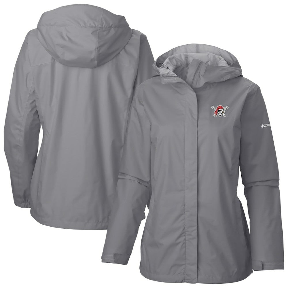 Pittsburgh Pirates Columbia Women's Arcadia II Full Zip-Jacket - Gray - Columbia Discount