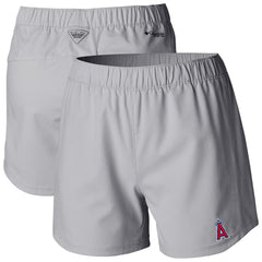 Los Angeles Angels Columbia Women's Tamiami Pull-On Shorts - Gray - Columbia Discount
