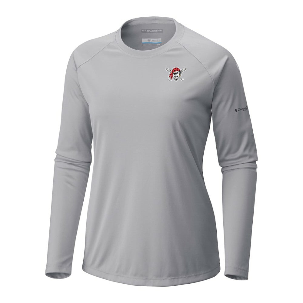 Pittsburgh Pirates Columbia Tidal Tee II Long Sleeve T-Shirt - Gray - Columbia Discount