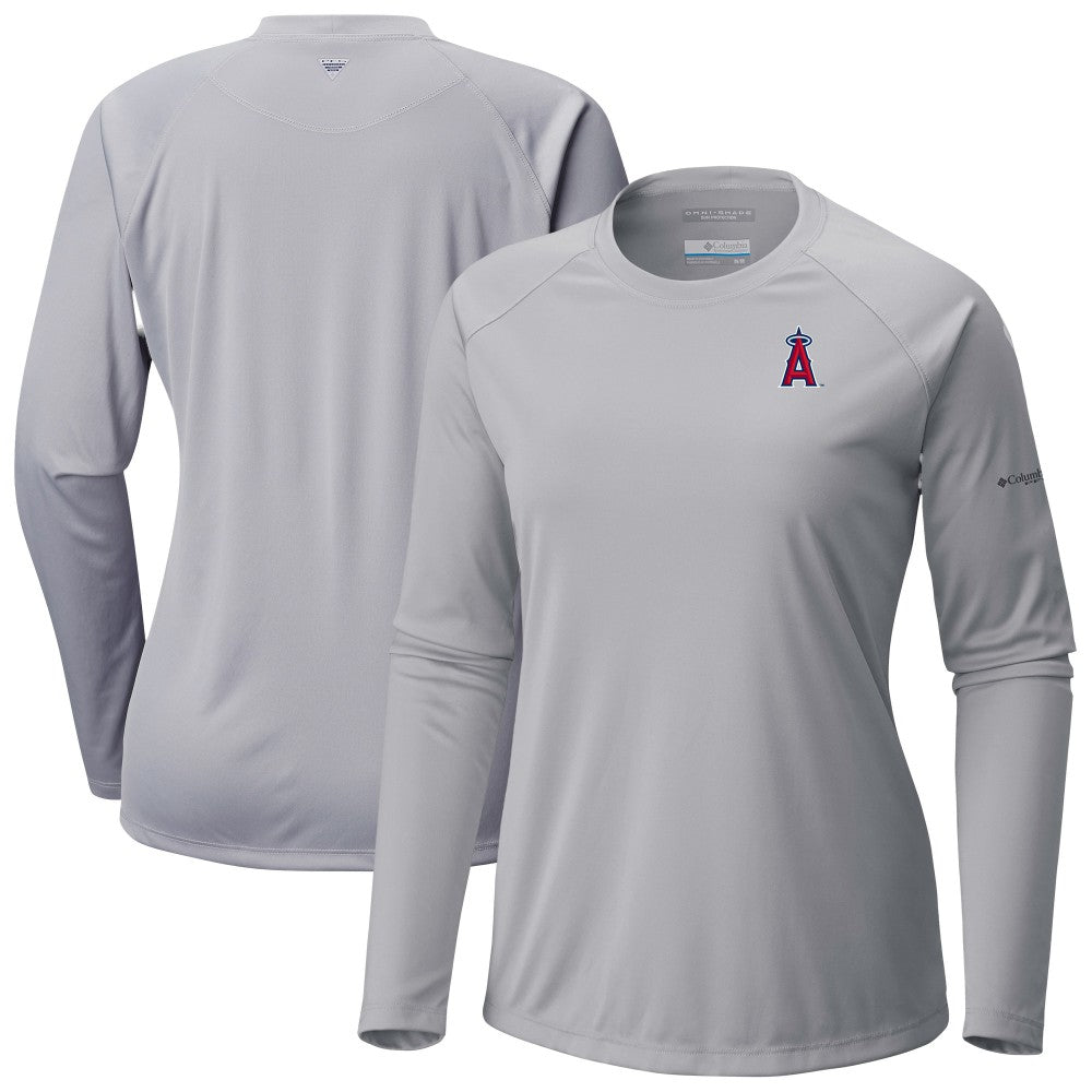 Los Angeles Angels Columbia Tidal Tee II Long Sleeve T-Shirt - Gray - Columbia Sale