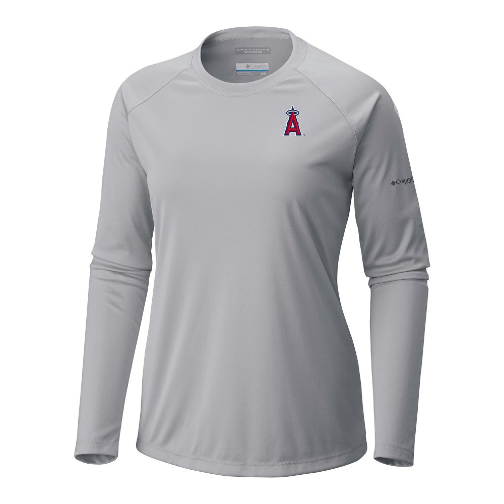Los Angeles Angels Columbia Tidal Tee II Long Sleeve T-Shirt - Gray - Columbia Sale