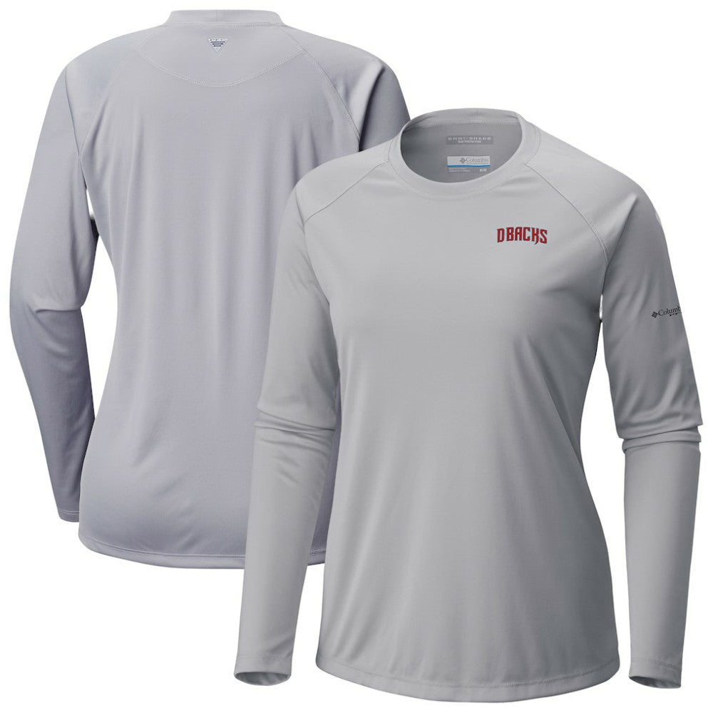 Arizona Diamondbacks Columbia Tidal Tee II Long Sleeve T-Shirt - Gray - Columbia Online