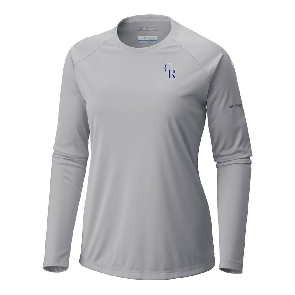 Colorado Rockies Columbia Tidal Tee II Long Sleeve T-Shirt - Gray - Columbia Online