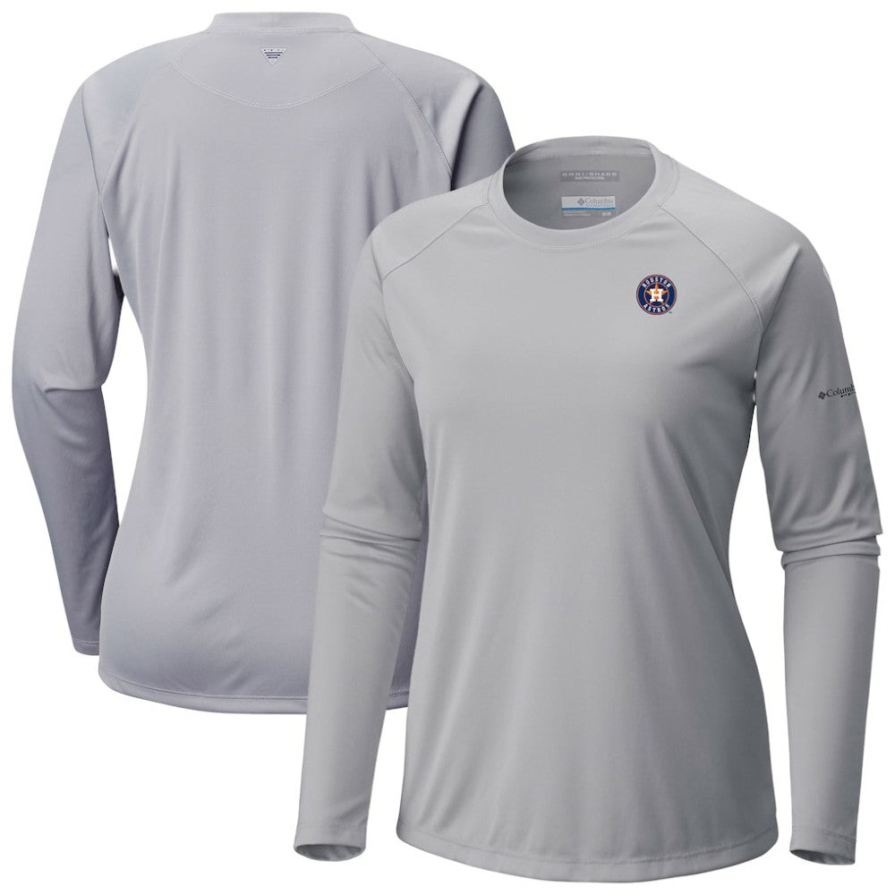 Houston Astros Columbia Tidal Tee II Long Sleeve T-Shirt - Gray - Columbia Sale