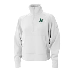Athletics Columbia Women's Wickhams Hills Raglan Omni-Wick Quarter-Zip Pullover - White - Columbia Discount