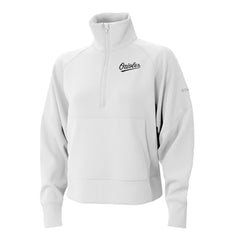 Baltimore Orioles Columbia Women's Wickhams Hills Raglan Omni-Wick Quarter-Zip Pullover - White - Columbia Online