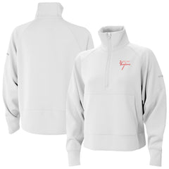 New York Yankees Columbia Women's Wickhams Hills Raglan Omni-Wick Quarter-Zip Pullover - White - Columbia on Sale