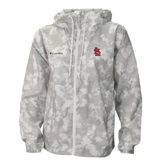 St. Louis Cardinals Columbia Women's Flash Challenger Full-Zip Hoodie Windbreaker Jacket - Gray/White - Columbia Lifestyle