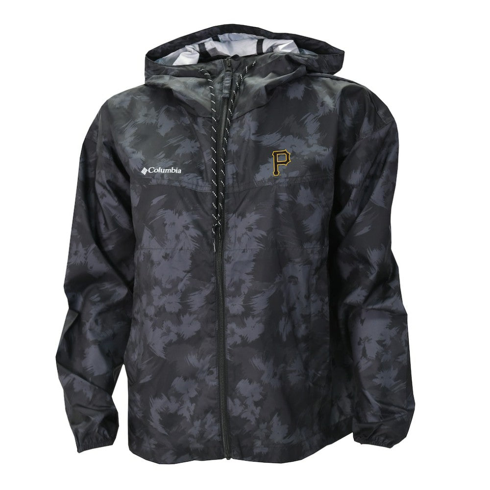 Pittsburgh Pirates Columbia Women's Flash Challenger Full-Zip Hoodie Windbreaker Jacket - Gray/White - Columbia Online