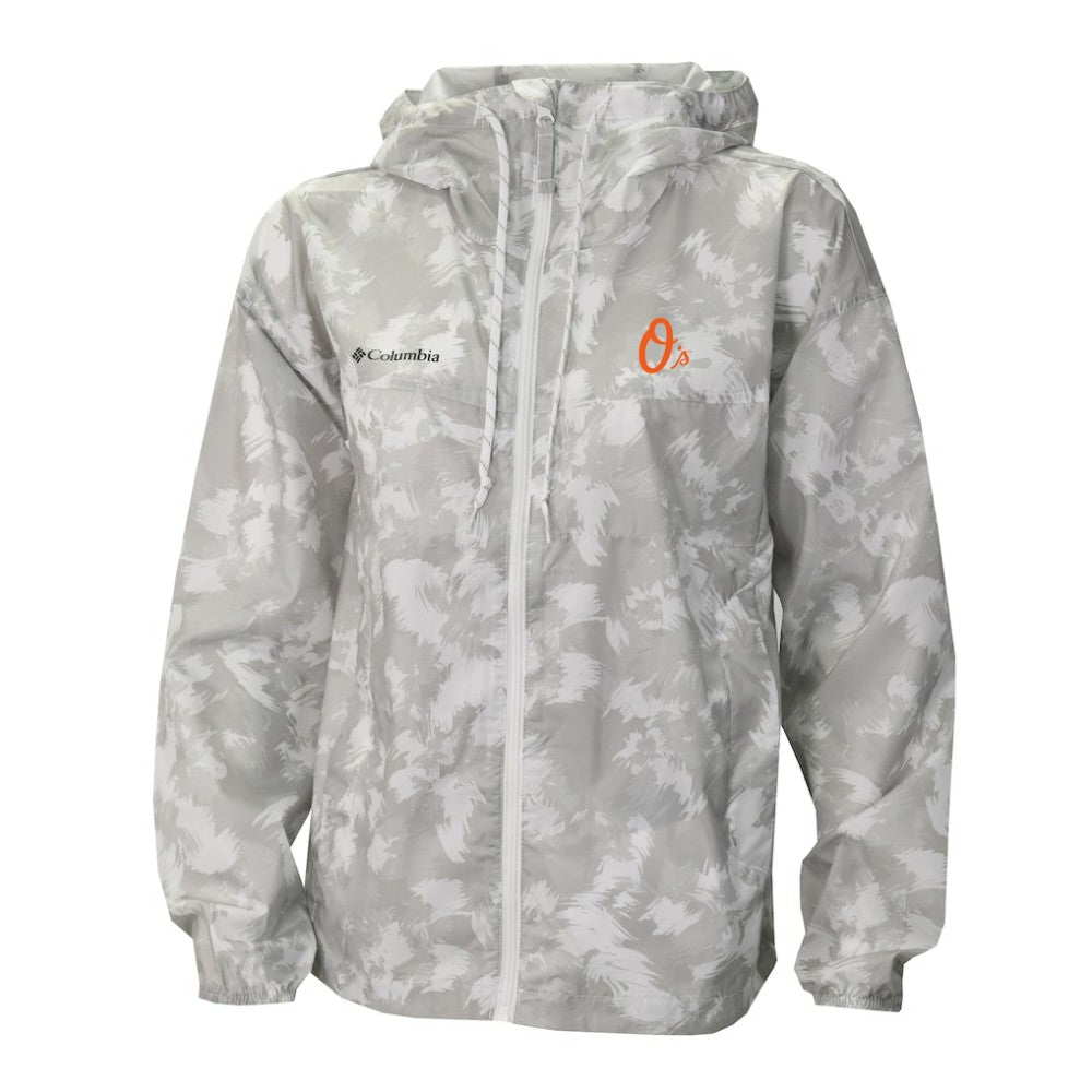 Baltimore Orioles Columbia Women's Flash Challenger Full-Zip Hoodie Windbreaker Jacket - Gray/White - Columbia Online
