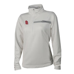 St. Louis Cardinals Columbia Women's Skiff Guide Fleece Half-Zip Pullover Jacket - White - Columbia Lifestyle