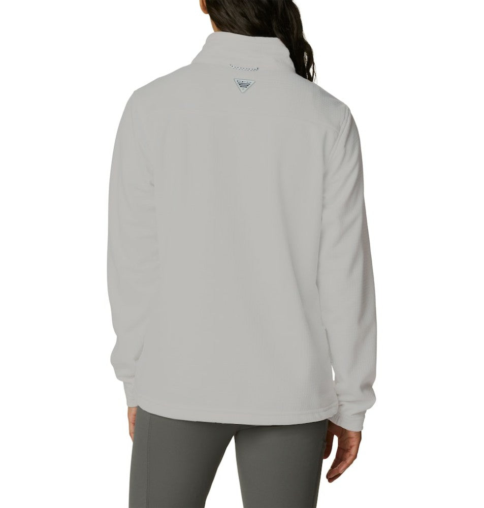 Tampa Bay Rays Columbia Women's Skiff Guide Fleece Half-Zip Pullover Jacket - White - Columbia Online