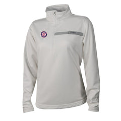 Washington Nationals Columbia Women's Skiff Guide Fleece Half-Zip Pullover Jacket - White - Columbia Online