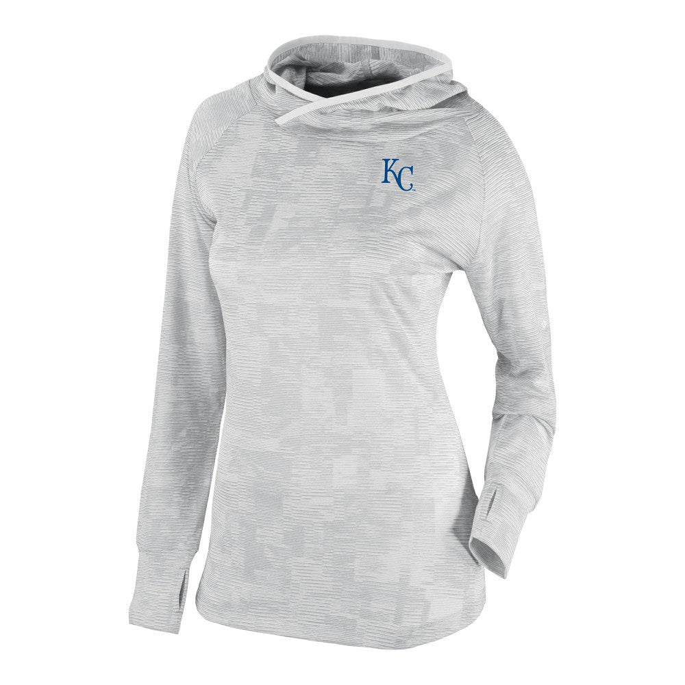 Kansas City Royals Columbia Women's Omni-Wick Sunday Ball Raglan Pullover Hoodie - White - Columbia Online