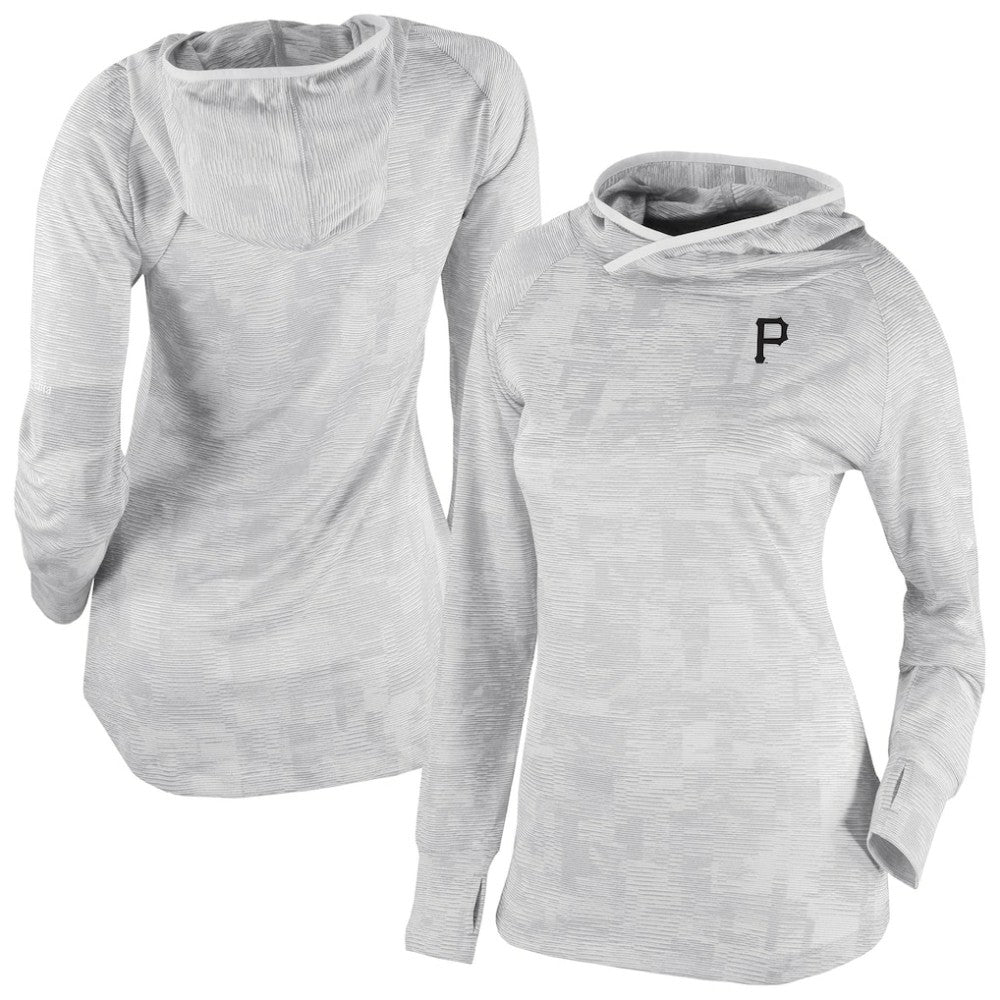 Pittsburgh Pirates Columbia Women's Omni-Wick Sunday Ball Raglan Pullover Hoodie - White - Columbia Sale