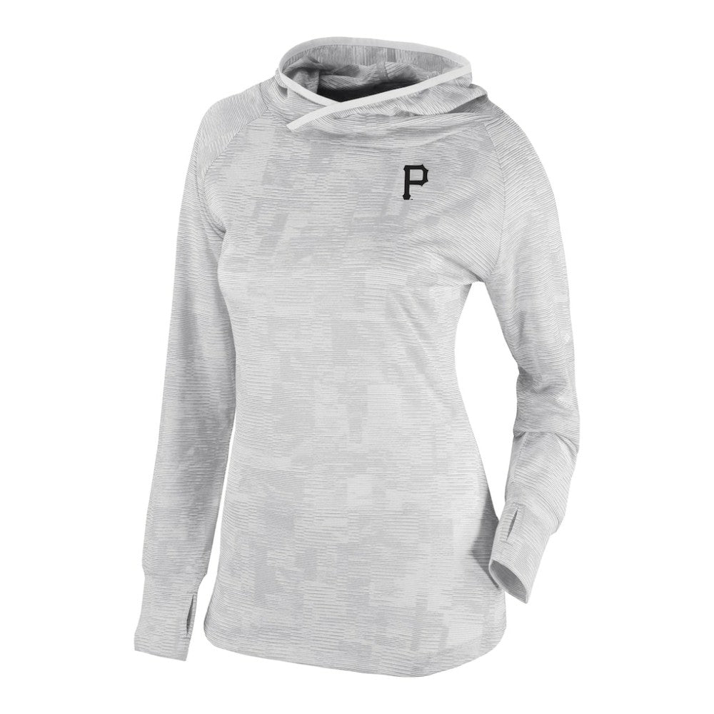 Pittsburgh Pirates Columbia Women's Omni-Wick Sunday Ball Raglan Pullover Hoodie - White - Columbia Sale