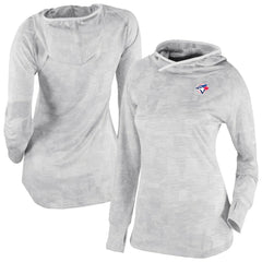 Toronto Blue Jays Columbia Women's Omni-Wick Sunday Ball Raglan Pullover Hoodie - White - Columbia Online