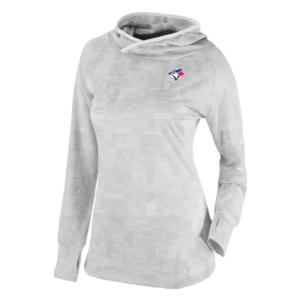 Toronto Blue Jays Columbia Women's Omni-Wick Sunday Ball Raglan Pullover Hoodie - White - Columbia Online